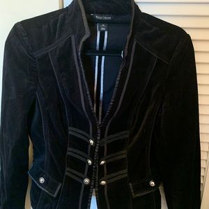 White House Black Market Black Velvet Jacket